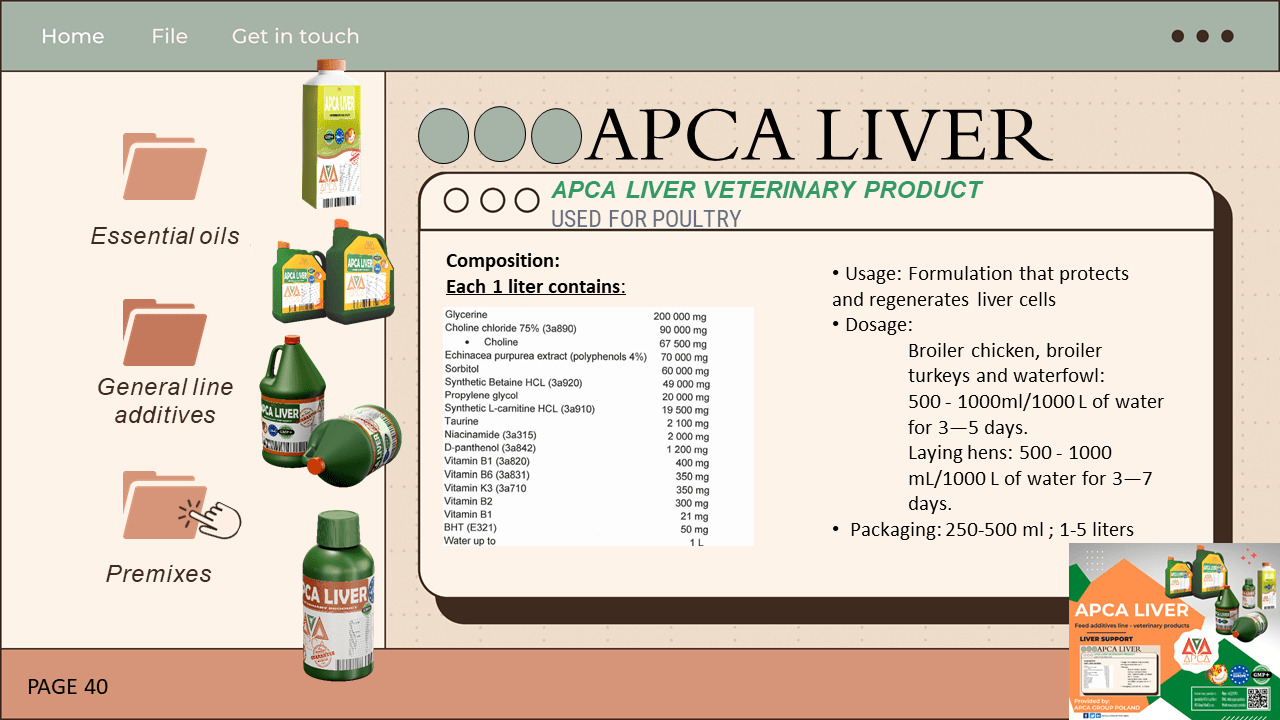 apca group poland -- export veterinary products -- apca liver