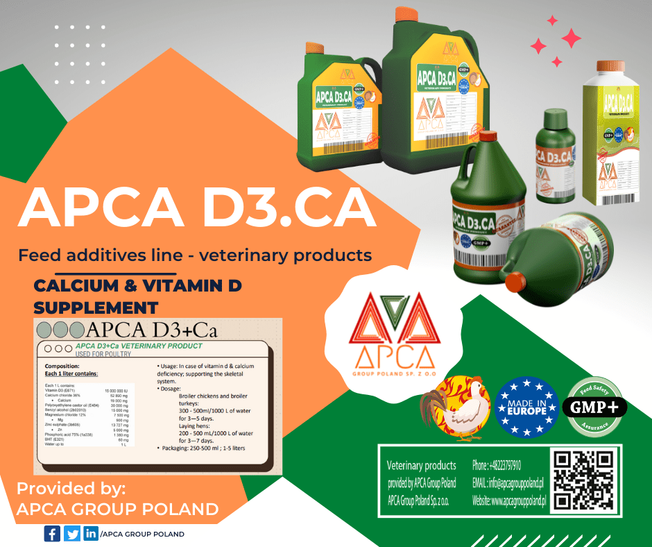 apca group poland -- export veterinary products -- apca d3 ca